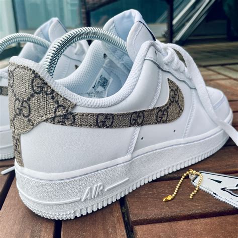 gucci af1 low gg fabric.